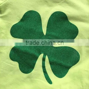 2016 New Baby St.Martin's Day Theme St.Patrick Green Outfit Girls Spring Suit Sequins Pants With Matching Accessories thumbnail-6
