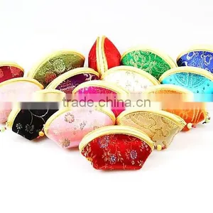 Chinese Asian Silk & Satin Fortune Cookie Coin Purse HC008 thumbnail-1