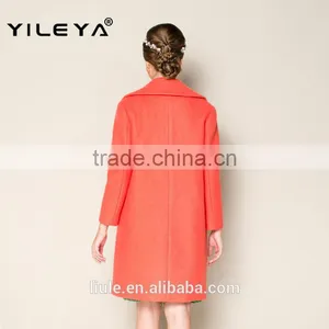 High Fashion Winter Plain Luxury Elegant Women Long Coat Turkey, Women Model Coat thumbnail-2
