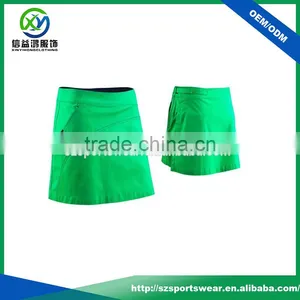 Custom Slim Fit Women's Stylish Pleated High Waist Tennis Skirts In Bright Green thumbnail-1