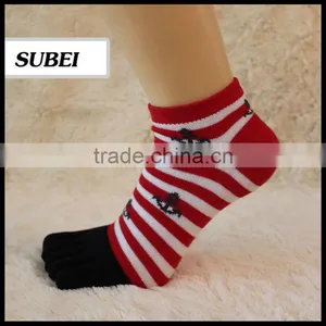 Japanese Stripe Toe Sock,bulk Wholesale Woman Socks thumbnail-1