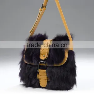 Fox Fur Tote Bag, Fox Fur Bag, Mink Fur Bag thumbnail-2