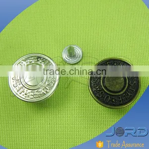 Round Square Metal Button Jeans Fabric Button and Low MOQ thumbnail-2