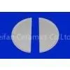 Wearable 95% AL2O3 Alumina Ceramic Semi-circle Plate With Long Using Longevity thumbnail-1