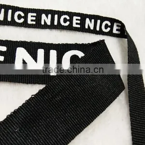 Hot Sale Custom Letter Printed Ribbon Lace 100% Polyester Ribbons for Garments thumbnail-3