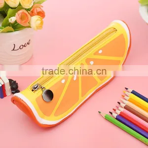 Creative Novel Zipper PU Fruit Melon Shaped Pencil Bag Case thumbnail-5