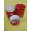 Recycled Food Grade Red Paper Tube Containers for Tea, Candy, Food Powder Packaging thumbnail-1
