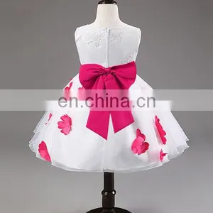 China Boutique Clothing Children Fancy White Wedding Dress Baby Girl Clothes thumbnail-6
