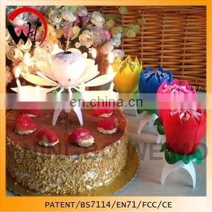 2016 Hot Sales Singing Rotating New Candle thumbnail-3