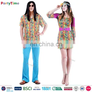 Wholesale Adult Men Women Carnival Party Time Hippie Halloween Costumes thumbnail-1