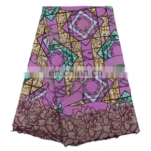 For Nigerian Cotton Lace Trim Super Wax Hollandais Lace Fabric Wax Print Fabric African L170727002 thumbnail-5
