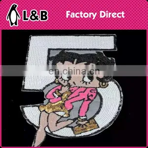 2016 Cheap Embroidery Sequins Cute Hot Fix Motifs,fashion Patches,embroidered Patch thumbnail-1