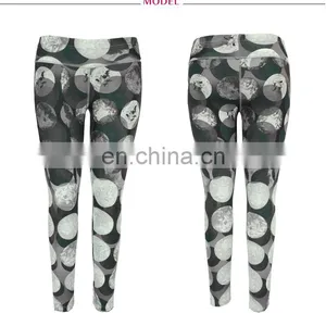 Yoga Sport Ladies Digital Tribal Ethnic Print Dots Legging thumbnail-3