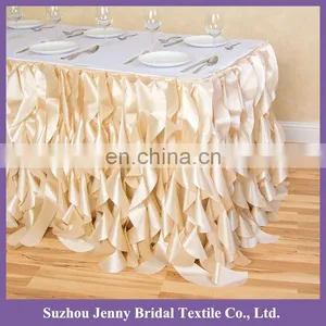 TS017T Indian Wedding Table Decorations Wedding Table Skirts Party and Wedding Decoration Curly Willow Table Skirting thumbnail-3