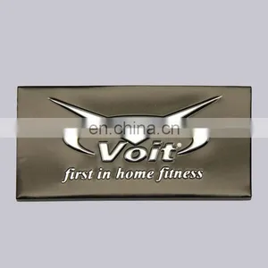 Professional OEM Items Durable Style And Chrome Color Plated Custom Embossed Pvc Logo With Adhesive thumbnail-1