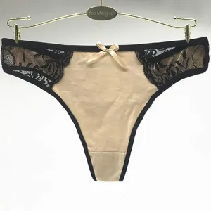 Yun Meng Ni Sexy Underwear 2018 New Style Cheap Stocklot T-back Breathable Cotton Thong For Lady thumbnail-4
