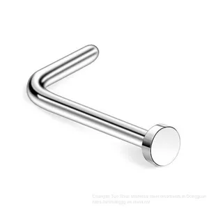 European and American Fashion Simple Personality Nose Nail Stainless Steel Foreign Trade Accessories Factory Direct Sale Wholesale Titanium Ear Studs thumbnail-2