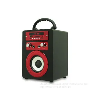 New Style K81 Wooden Bluetooth Speaker Cell Phone and Computer Portable FM Radio Speaker thumbnail-1