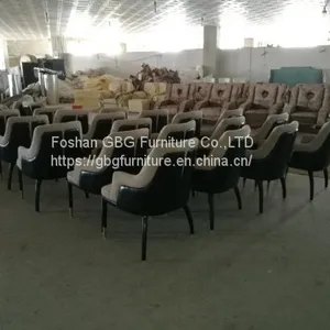 Ash Wood Frame Hotel Restaurant Chair in Fabric thumbnail-3