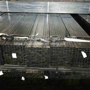 Black Rectangle Steel Pipe thumbnail-1