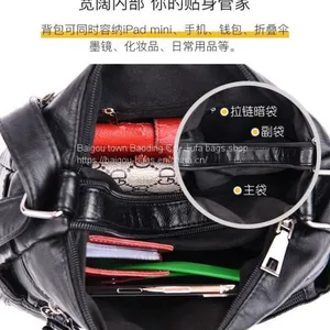 2019 Stonewash Handbag Wash Lady Bag Black Lady Sling Bag thumbnail-5