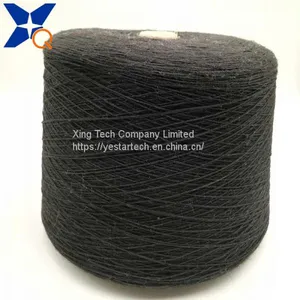 Thicker Black Thread Nm13/1ply 30% Carbon Inside Fiber Blended 70% Black Bulky Acrylic Fiber Woolen Spinning for Winter Gloves-XTAA024 thumbnail-2