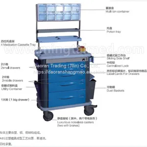 Hospital ABS Ambulance, Anesthesia Cart, Drug Delivery Cart, Nursing Care, ABS Ambulance, Dressing Changing Cart thumbnail-1