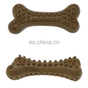 Easy to Clean Non-toxic Pet Chew Toy Molar Tooth Rubber Dog Toy Bone thumbnail-2