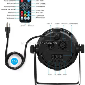 Led Stage Effect Full Power 24W Par Light With 4IN1 RGBW Colour Mixing thumbnail-2