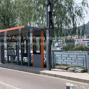 Public Fault Reporting Bus Shelter Platform Intelligent Bus Shelter Billboard Manufacturer thumbnail-3