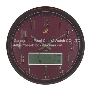 Wholesale Large Size LCD Quartz Wall Clock/LCD Clock With Daytime/Month/Year/ thumbnail-4