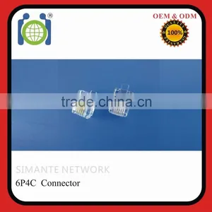 RJ11 6P4C UTP Male Connector/ Modular Plug thumbnail-1