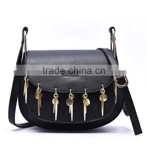 C22771B New Arrival Ladies Fashion Casual Cross-Body Metal Tassels Bags thumbnail-2