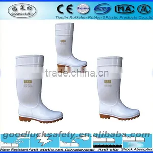 White Color Rain Boots /cheap Pvc Rain Boots for Food thumbnail-1