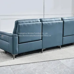 New Modern Minimalist Living Room Functional Fabric Sofa Comfortable Skin-Friendly Three-Seat Sofa Combination thumbnail-4