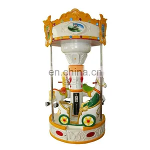 Coin Operated Mini 3 Seats Carousel Kiddie Rides for Sale thumbnail-1