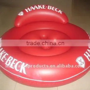 Inflatable Pvc Red Beach Cushion thumbnail-1