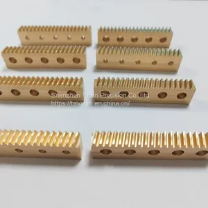Small Module Brass Spur Gear Rack thumbnail-1