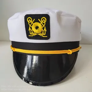Navy Hat Spot in Europe and the United Captain White Sailor Hat Flat Hat Uniform Cap Adults Show Factory Christmas Hat thumbnail-2