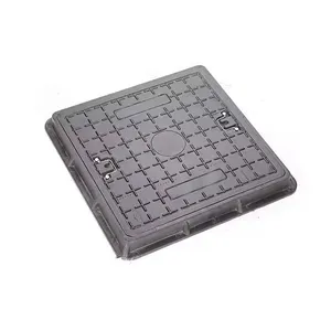 EN124 A15 Square SMC BMC Composite Oil Tank Fiber Glass FRP Plastic Sewer Manhole Cover thumbnail-1