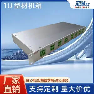 OEM ODM Cabinet Installation Audio Processors Security NVR Host 1U Aluminum Case thumbnail-2