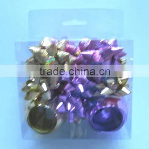 2016 New Design High Quality Gift Decorative Set/ Star Bows and Matte Metallic Curly Ribbons thumbnail-1