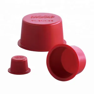 Hydraulic Cylinder Threaded Non Threaded Pipe Ends Plastic Red Tapered Anti Dust Plug thumbnail-1