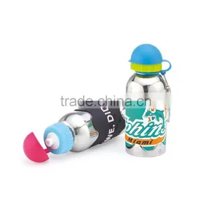 Kids Aluminum Sports Water Bottle With Round Cap and Cartoon Printing thumbnail-5