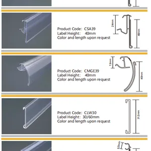 Supermarket Shelf Channel Price Holder Shelf Talker Sign Data Strip thumbnail-5