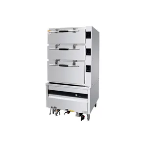 Jinyudian Intelligent Gas-Energy-Saving Three-Door Seafood Steamer (Independent Control) thumbnail-1