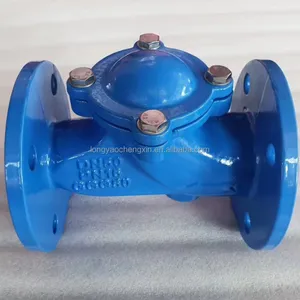 Factory Direct DIN3202 PN10 PN16 Ductile Iron GGG50 Cast Steel Flange Ball Type Check Valve Non Return Valve thumbnail-2