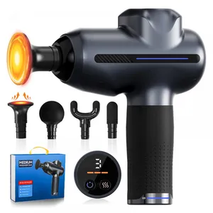High Quality Mini Fascia Massage Gun Wholesale Portable Cordless Type C Charging Deep Tissue Muscle Relaxation Gun For Office Home Travel thumbnail-1