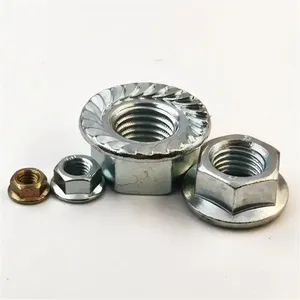 Factory Wholesale DIN 6923 Stainless Steel Flange Nut Self-Locking Custom Collar Nut M6 M7 M8 M10 M12 thumbnail-2