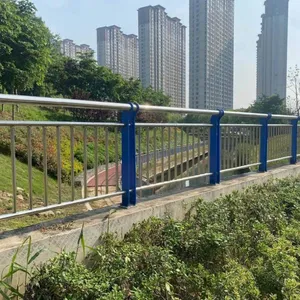 Galvanized and Powder-coated Composite Pipe Bridge Guardrails, Quality Guaranteed, From the Source Factory, Customized According to Drawings. Longbang Traffic Facilities thumbnail-3